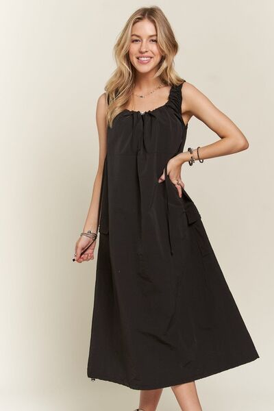 Robe Cargo ADORA Fendue à Cordon de Serrage