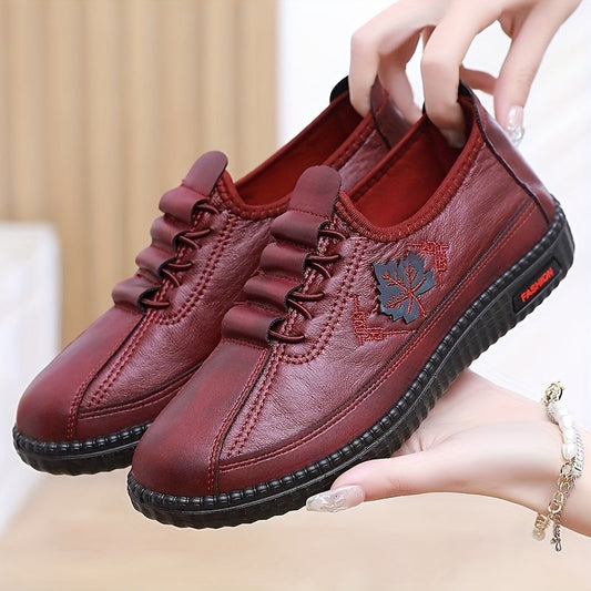 🔥Dernier jour de promotion -50 % - Chaussures orthopédiques en cuir faites à la main à semelle souple et confortable pour femmes