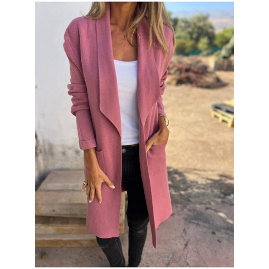 🔥Plus que 36 en stock - Cardigan décontracté à col à revers et manches longues