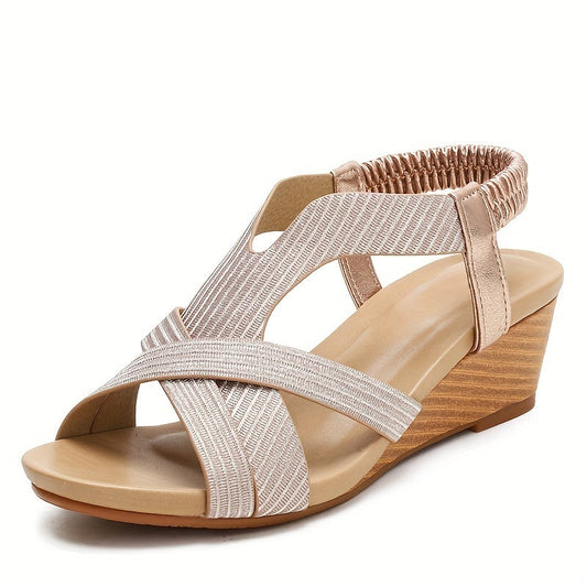 🔥DERNIER JOUR DE PROMOTION -50% - SANDALES ORTHOPÉDIQUES COMPENSÉES EN CUIR POUR FEMME