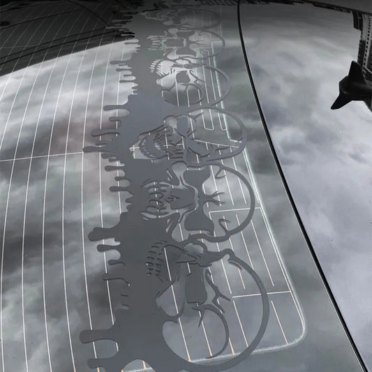 Autocollants de crânes pour vitres de voiture
