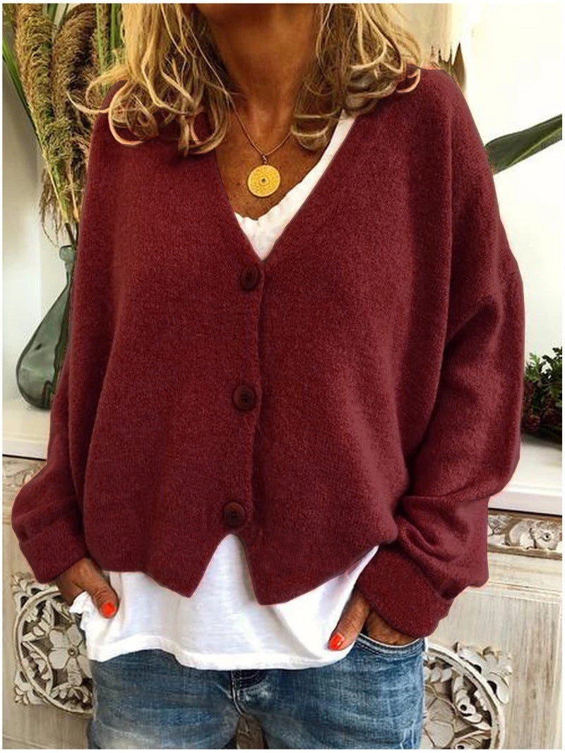 🔥SEULEMENT 36 RESTENT EN STOCK - MANTEAU FEMME EN LAINE DE COTON À COL ROND ET MANCHES LONGUES