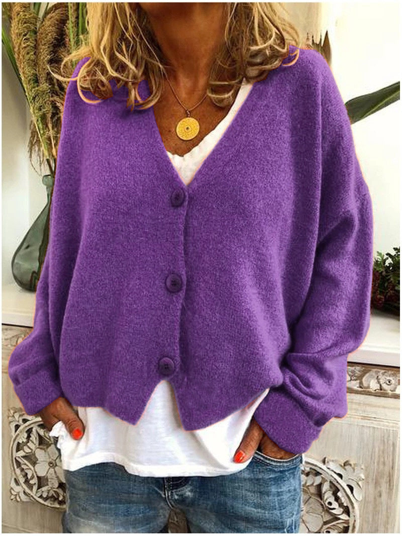 🔥SEULEMENT 36 RESTENT EN STOCK - MANTEAU FEMME EN LAINE DE COTON À COL ROND ET MANCHES LONGUES