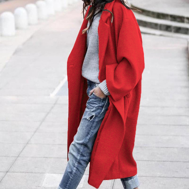 🔥Plus que 36 en stock - Coupe-vent chaud rétro oversize décontracté de couleur unie