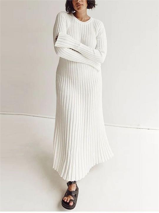 Herbstliches Strickkleid mit Ärmeln (2 kaufen, kostenloser Versand)