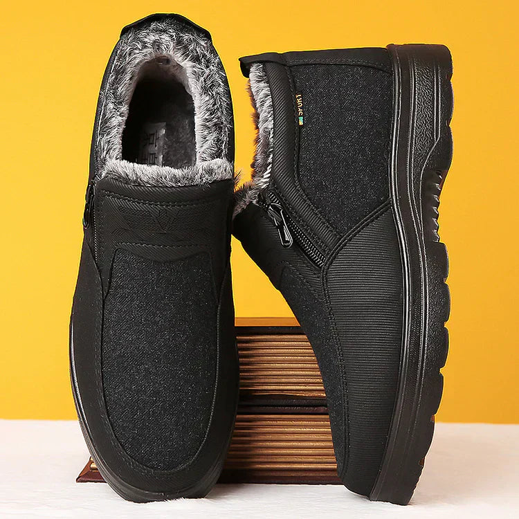 Herren Orthopädische Warme Schneestiefel Wasserdicht Rutschfeste Winter Fleece Schuhe