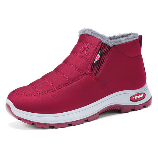 Bottes d'hiver à enfiler doublées de polaire pour femme – Chaudes, imperméables et antidérapantes