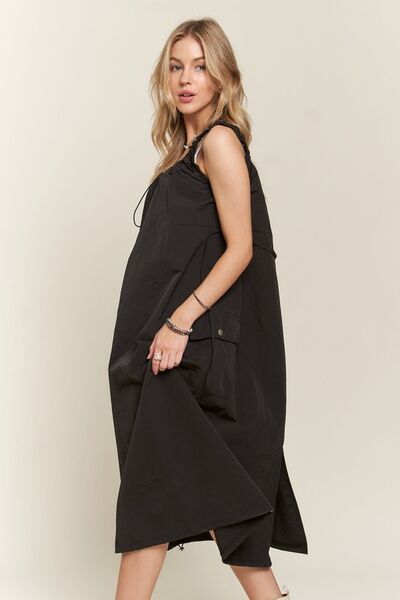 Robe Cargo ADORA Fendue à Cordon de Serrage