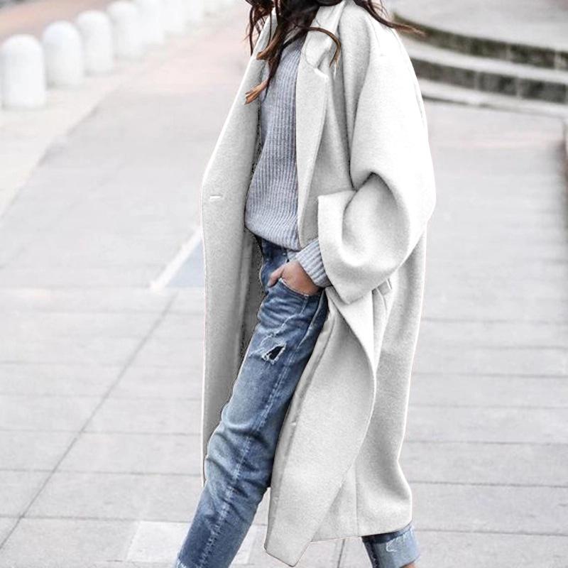 🔥Plus que 36 en stock - Coupe-vent chaud rétro oversize décontracté de couleur unie
