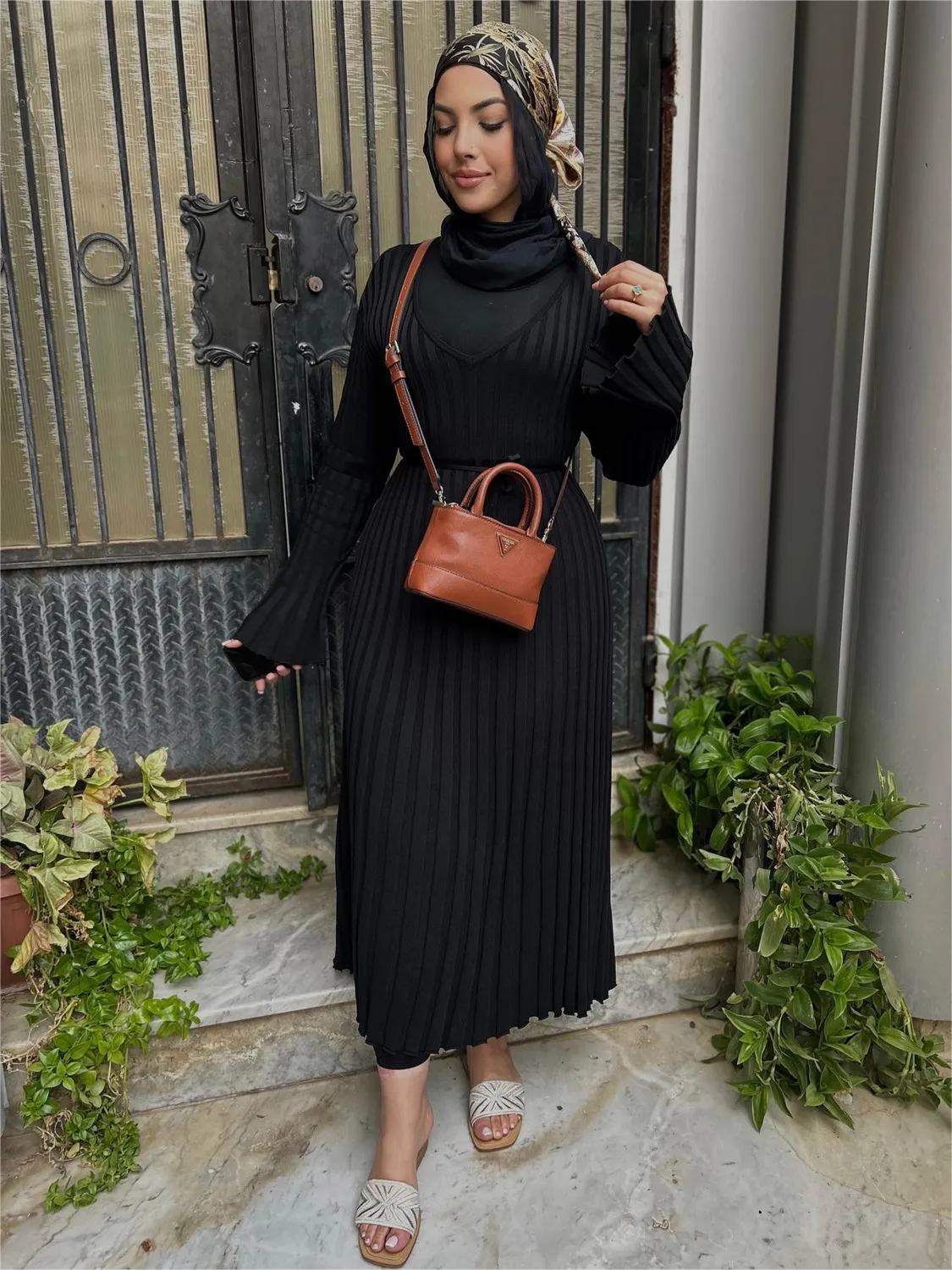 Herbstliches Strickkleid mit Ärmeln (2 kaufen, kostenloser Versand)