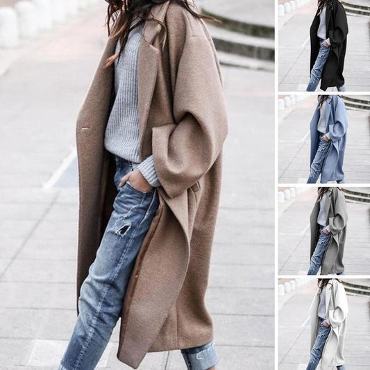 🔥Plus que 36 en stock - Coupe-vent chaud rétro oversize décontracté de couleur unie