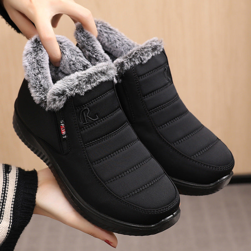 Wasserdichte Damenstiefel aus weicher Baumwolle