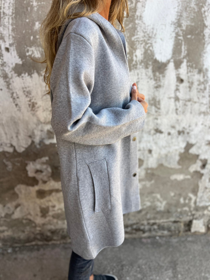 RÄUMUNGSVERKAUF🔥 Freizeitjacke mit Kapuze und einer Knopfleiste