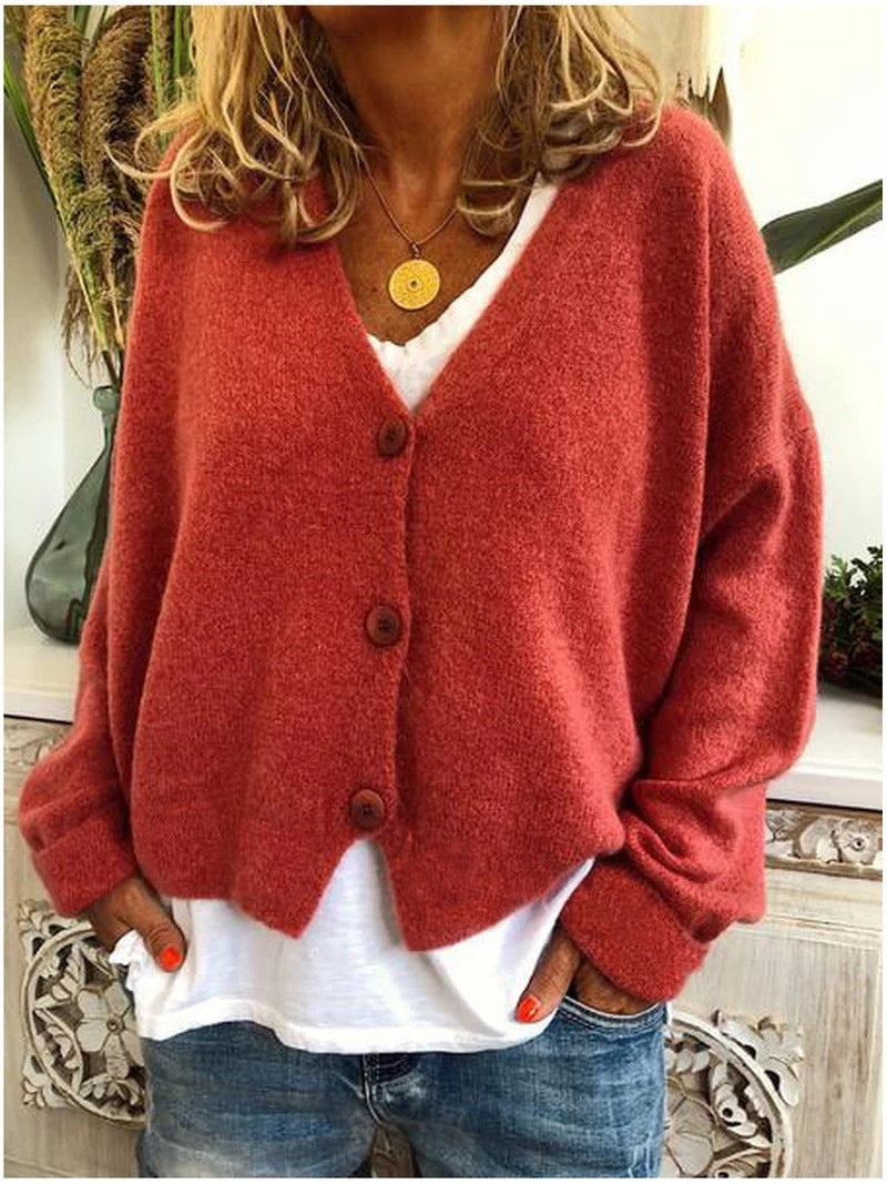 🔥SEULEMENT 36 RESTENT EN STOCK - MANTEAU FEMME EN LAINE DE COTON À COL ROND ET MANCHES LONGUES