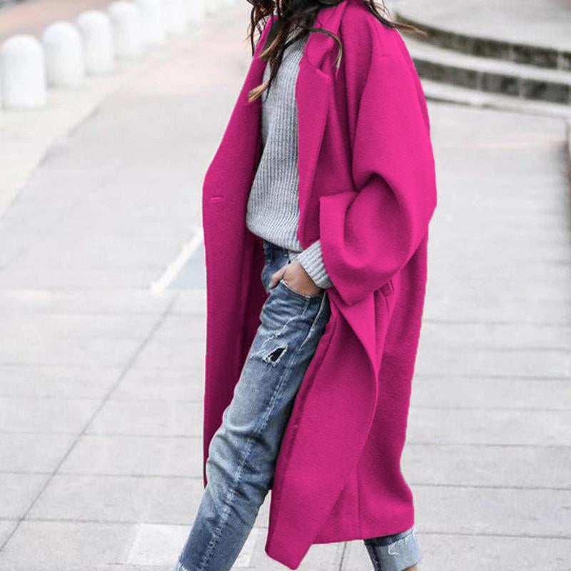 🔥Plus que 36 en stock - Coupe-vent chaud rétro oversize décontracté de couleur unie
