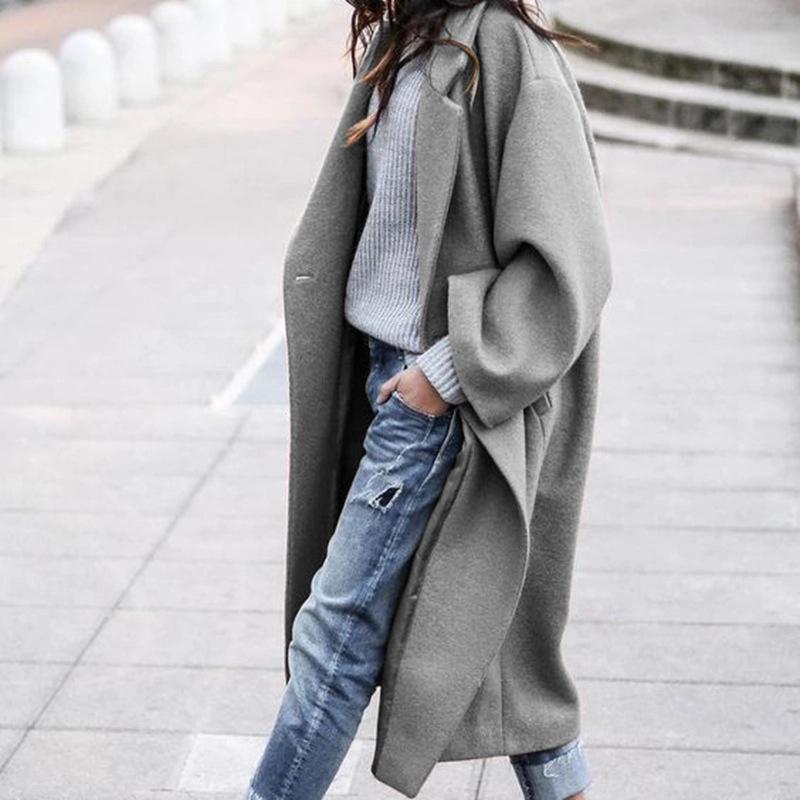 🔥Plus que 36 en stock - Coupe-vent chaud rétro oversize décontracté de couleur unie