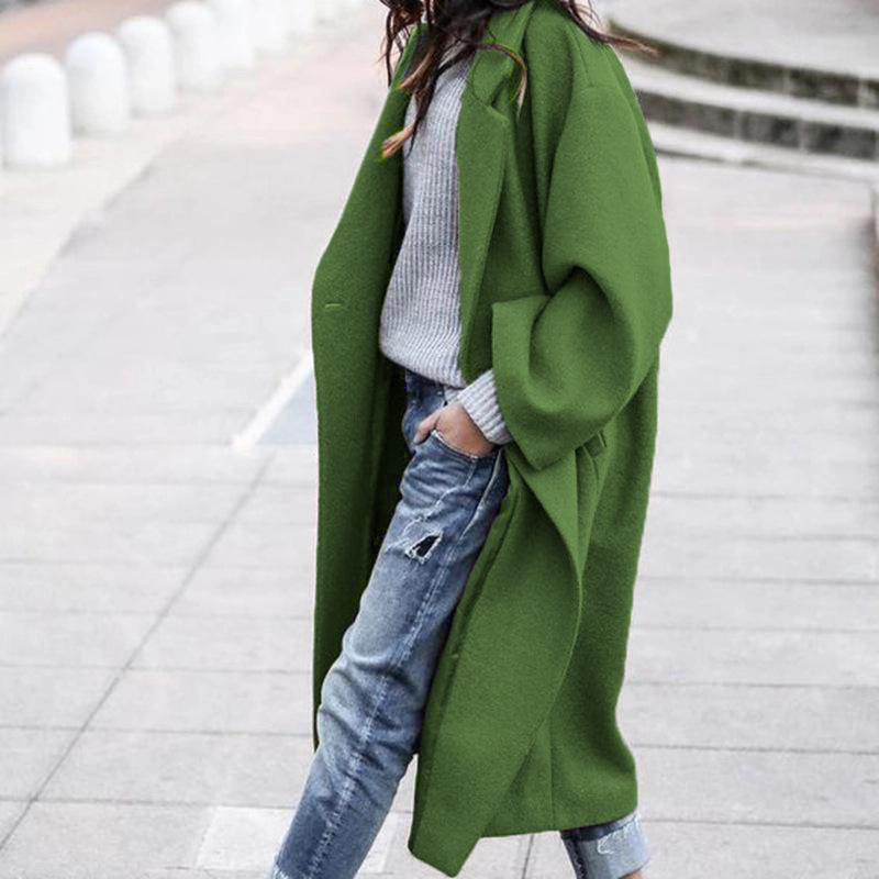 🔥Plus que 36 en stock - Coupe-vent chaud rétro oversize décontracté de couleur unie