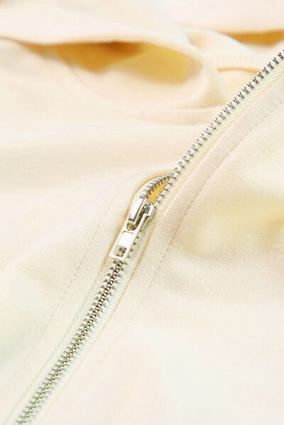 Hoodie-Kleid mit halbem Reißverschluss
