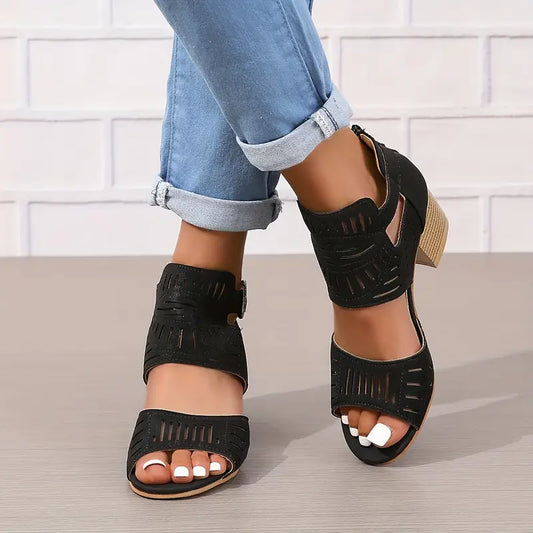 🔥Dernière promotion : 50 % de réduction – Nouvelles chaussures orthopédiques en cuir à talon haut pour femme 2024