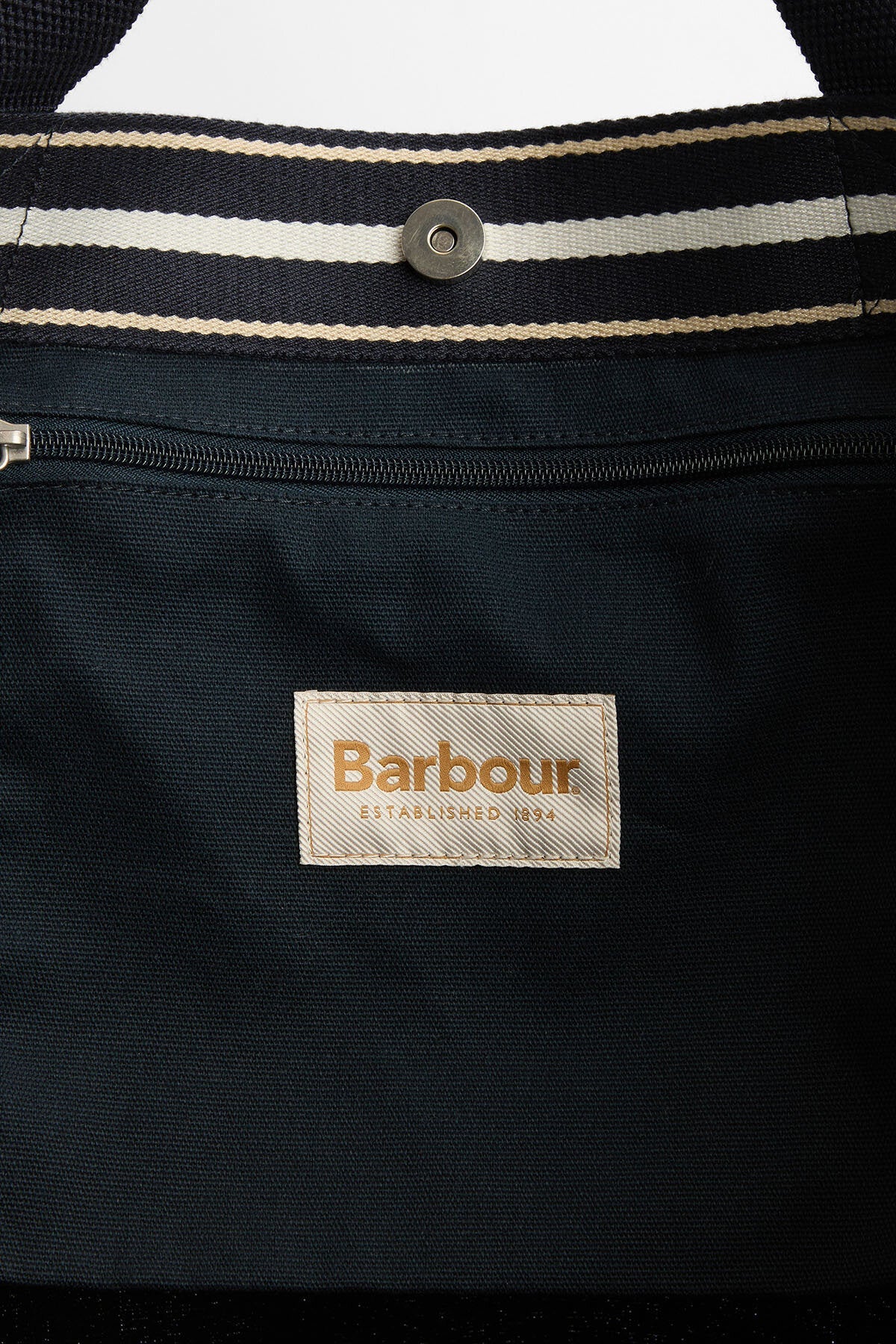 Logo Beach Bag - NAVY/STONE