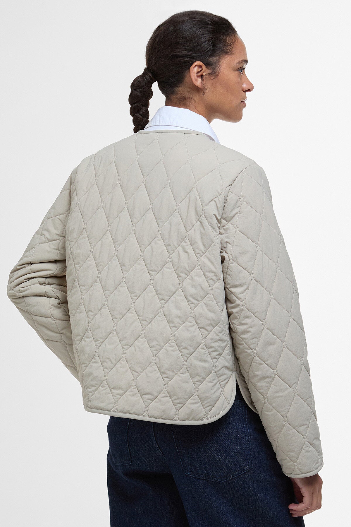 Monroe Quilted Jacket - LIGHT SAND/ROSEMARY