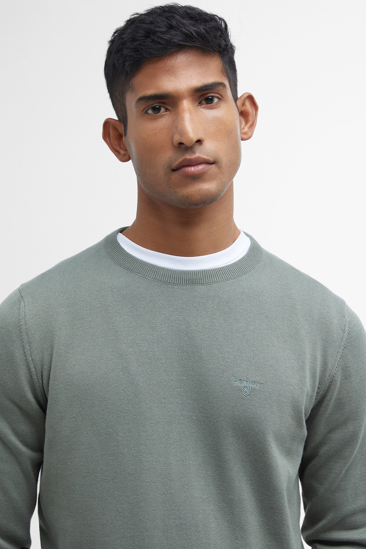 Pima Cotton Crew Neck - AGAVE GREEN