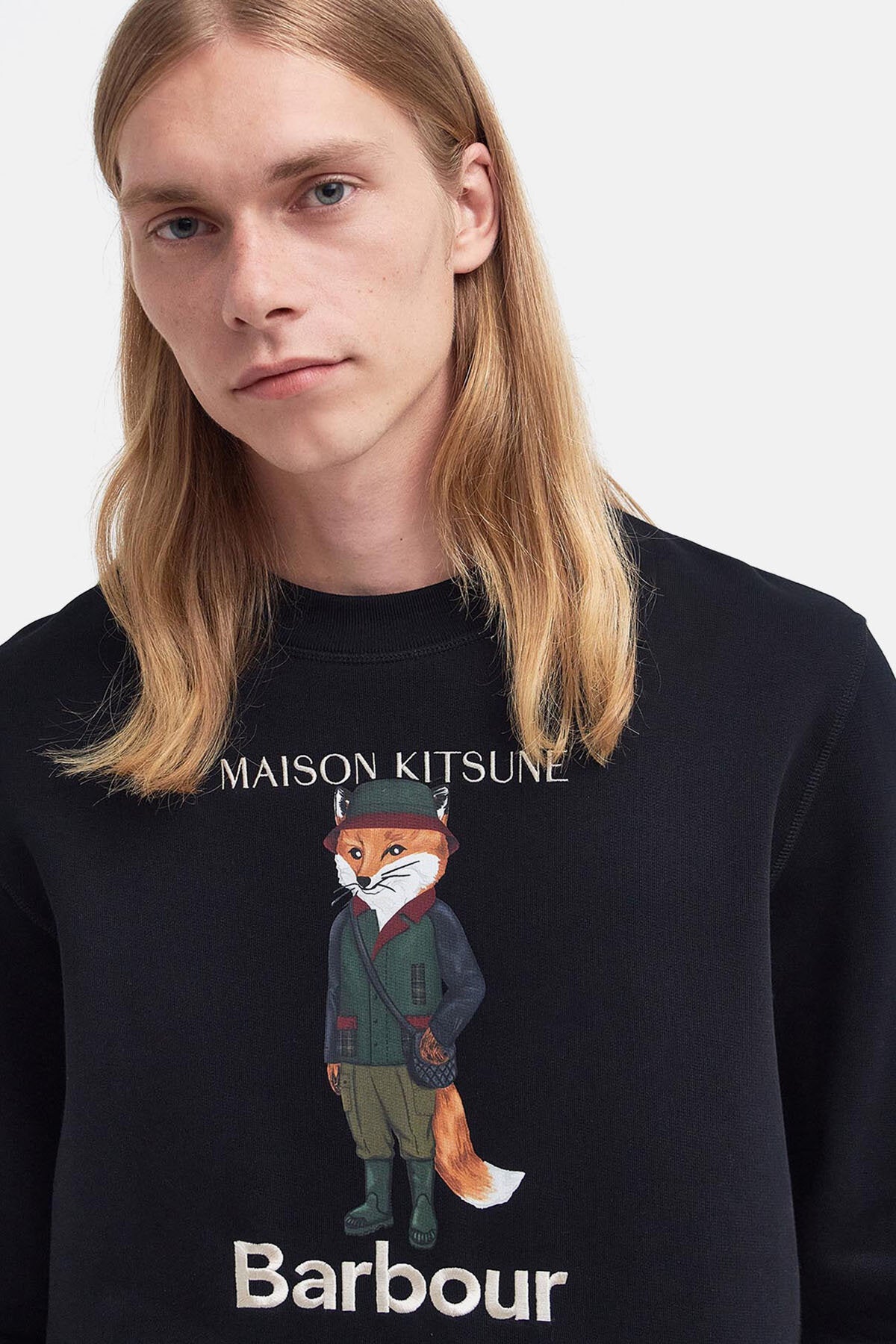 Beaufort Fox Sweatshirt - BLACK