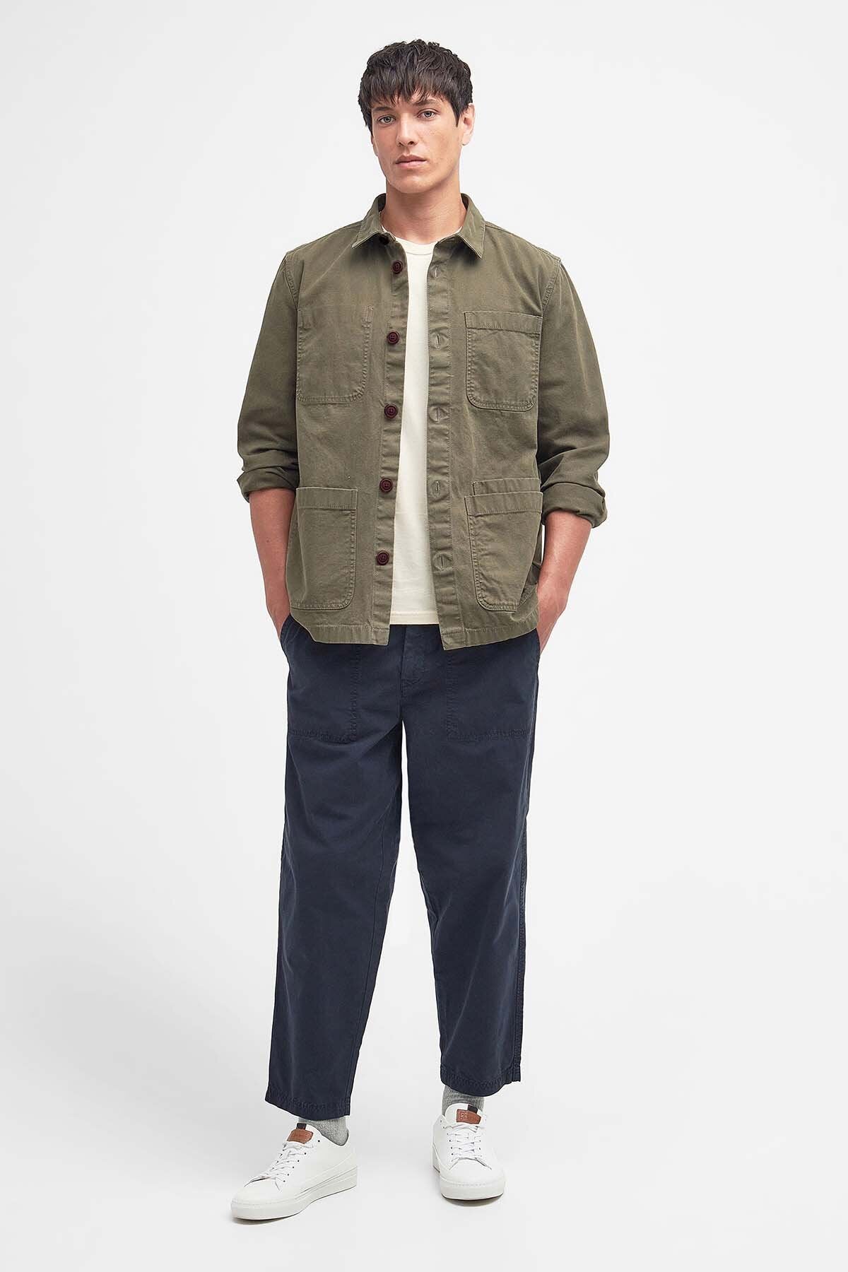 Chesterwood Regular Fit Overshirt - PALE SAGE