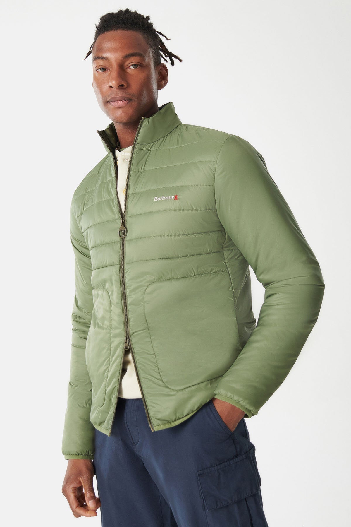 Summer Baffle quilt - OLIVINE