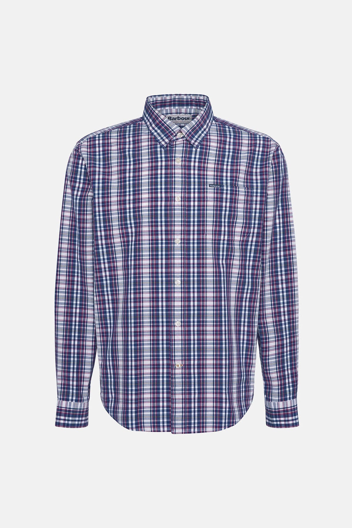 Linford Comfort Tailored Long-Sleeved Shirt - NAVY
