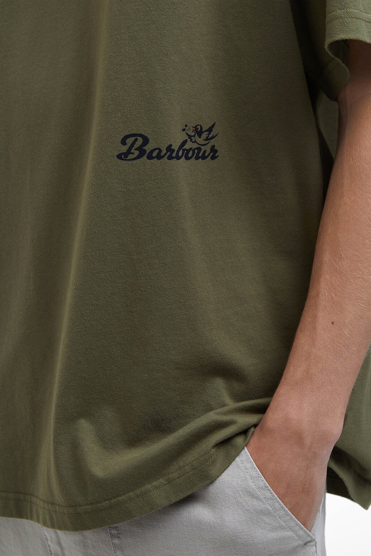 Regence Oversized Graphic T-Shirt - BURNT OLIVE