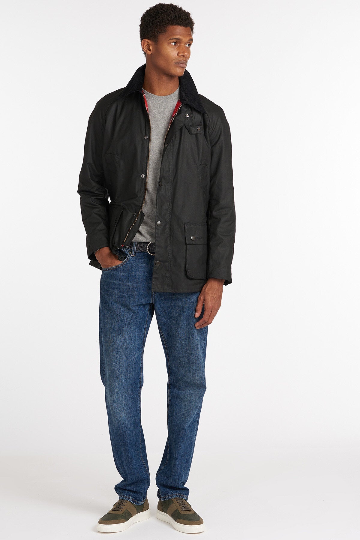 Ashby Waxed Cotton Jacket - BLACK