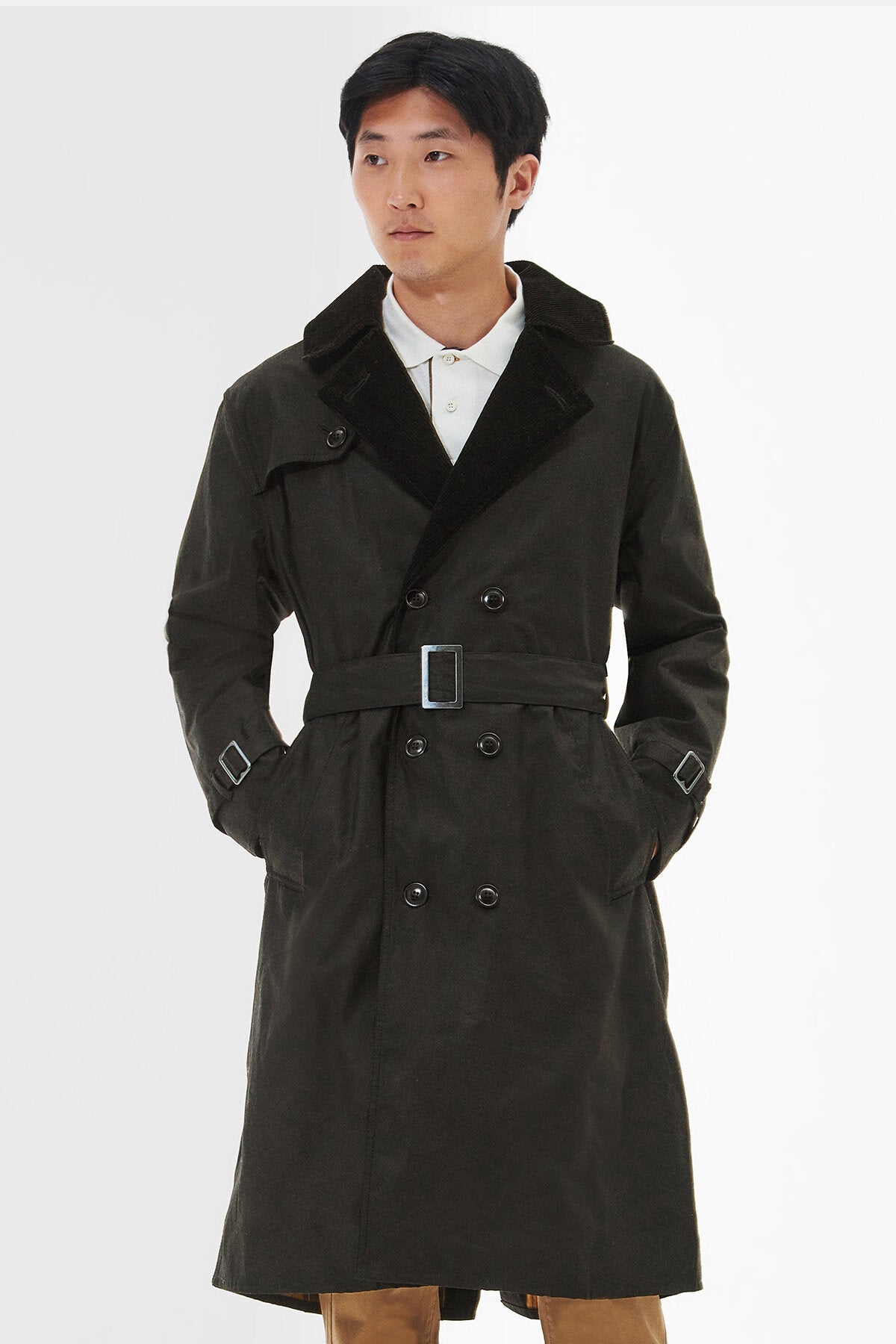 SL Whitley Wax Trench Coat - SAGE