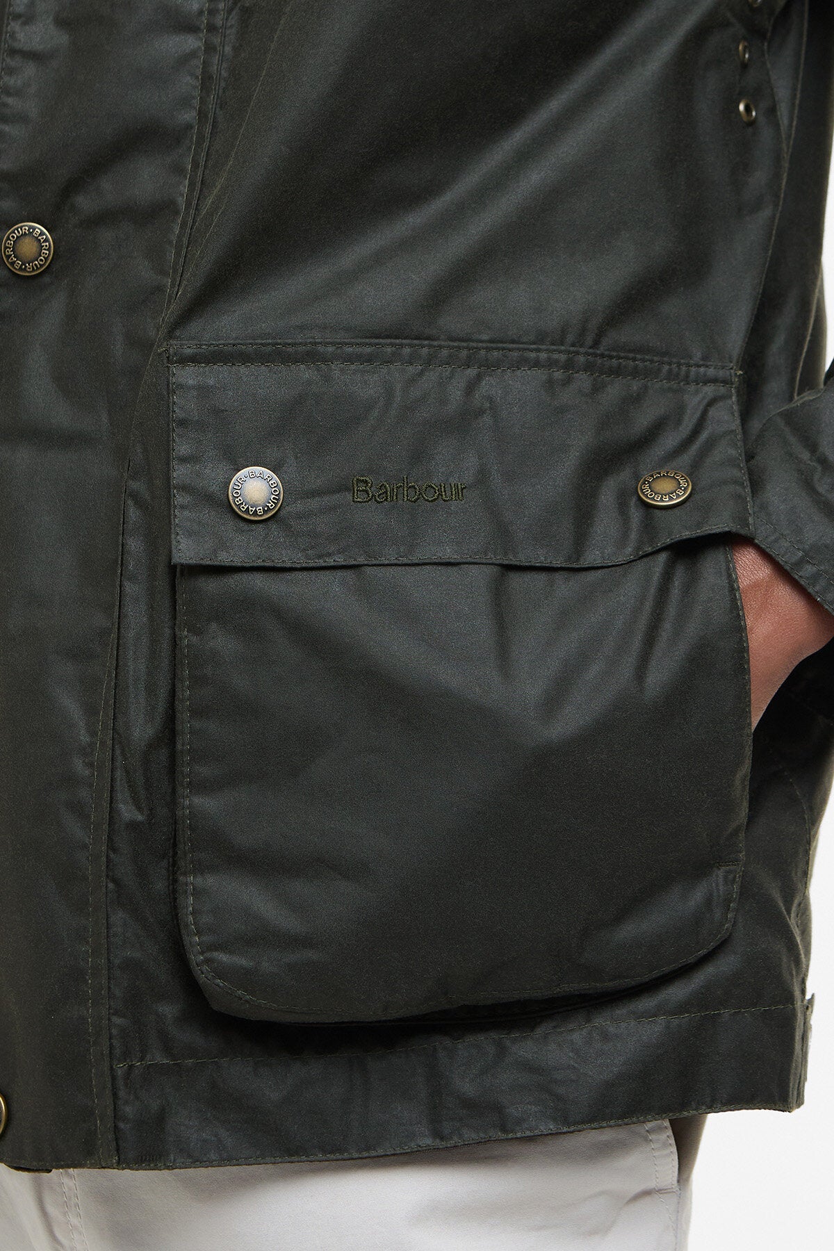 Modern Bedale Waxed Jacket - ARCHIVE OLIVE
