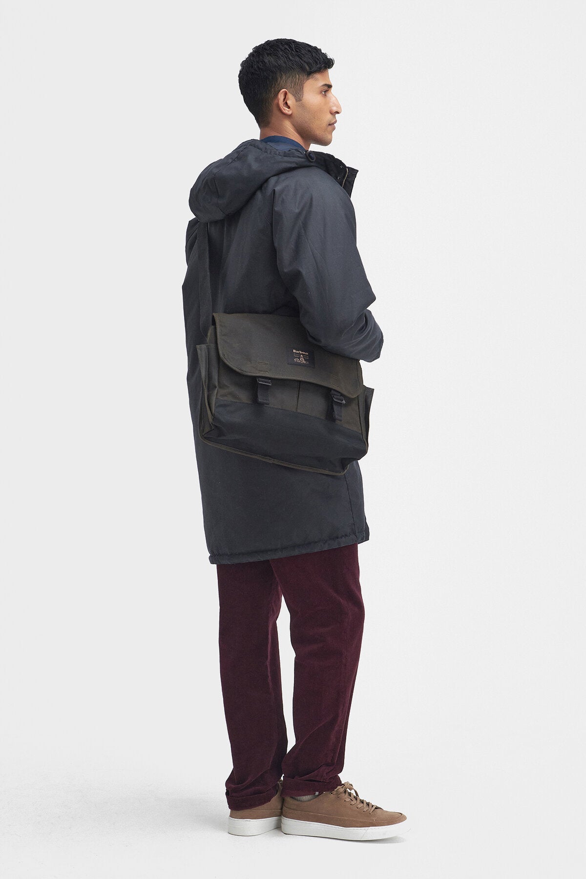 Field Waxed Satchel - OLIVE