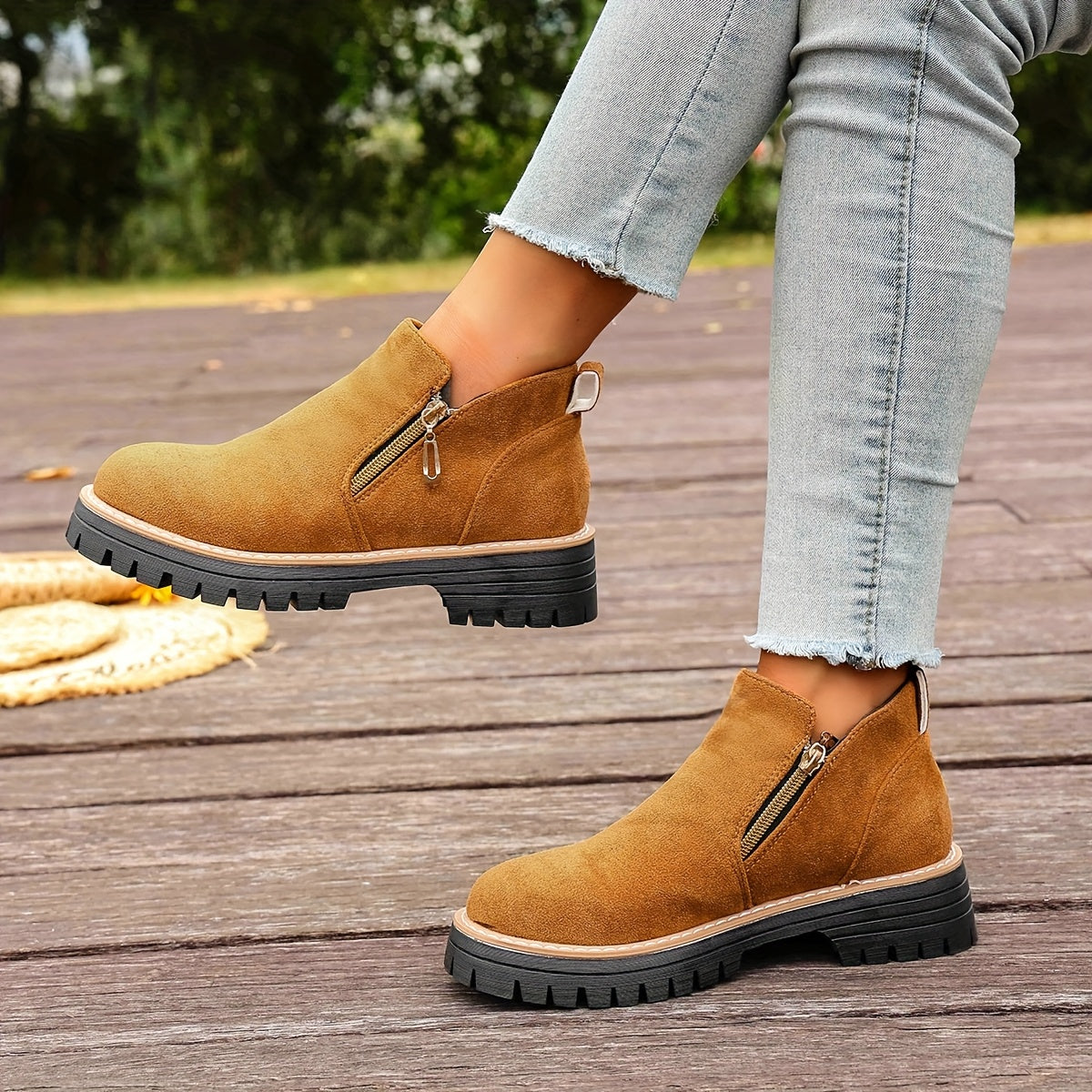 🔥Letzter Tag Promotion 50% RABATT - Plateau-Stiefeletten für Damen