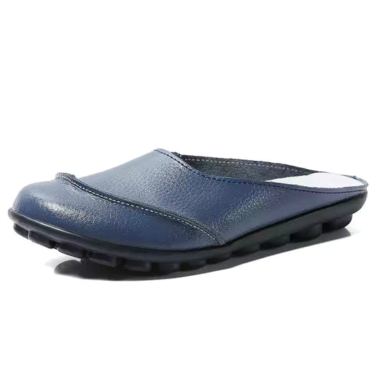 Sandales plates confortables LetcloTM en cuir à semelle souple