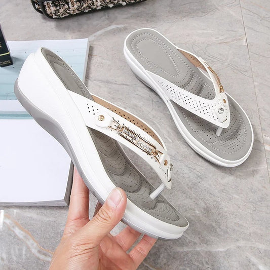 ⏰Tongs et Sandales Confortables à Coussin et Support Plantaire pour Femmes