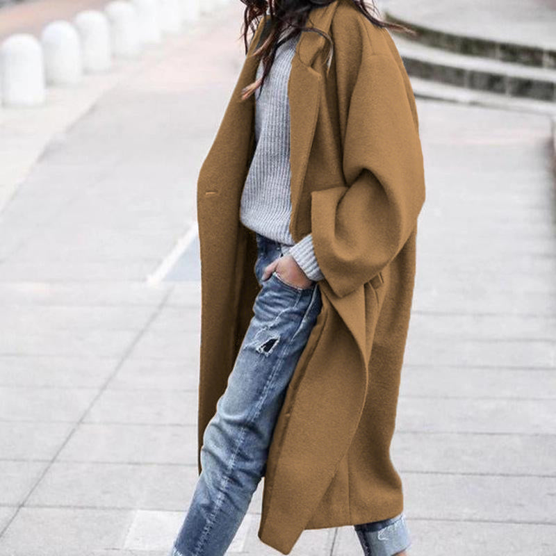 🔥Plus que 36 en stock - Coupe-vent chaud rétro oversize décontracté de couleur unie