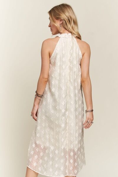 Robe midi Adora grecque avec détails de perles
