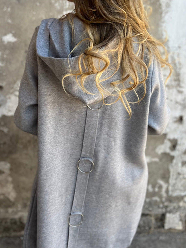RÄUMUNGSVERKAUF🔥 Freizeitjacke mit Kapuze und einer Knopfleiste