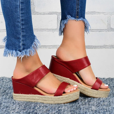 🔥LETZTER TAG 60% RABATT🔥-Keilsandalen für Damen