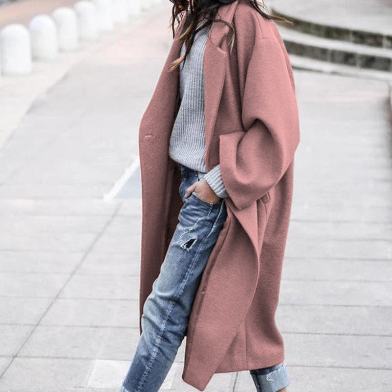 🔥Plus que 36 en stock - Coupe-vent chaud rétro oversize décontracté de couleur unie