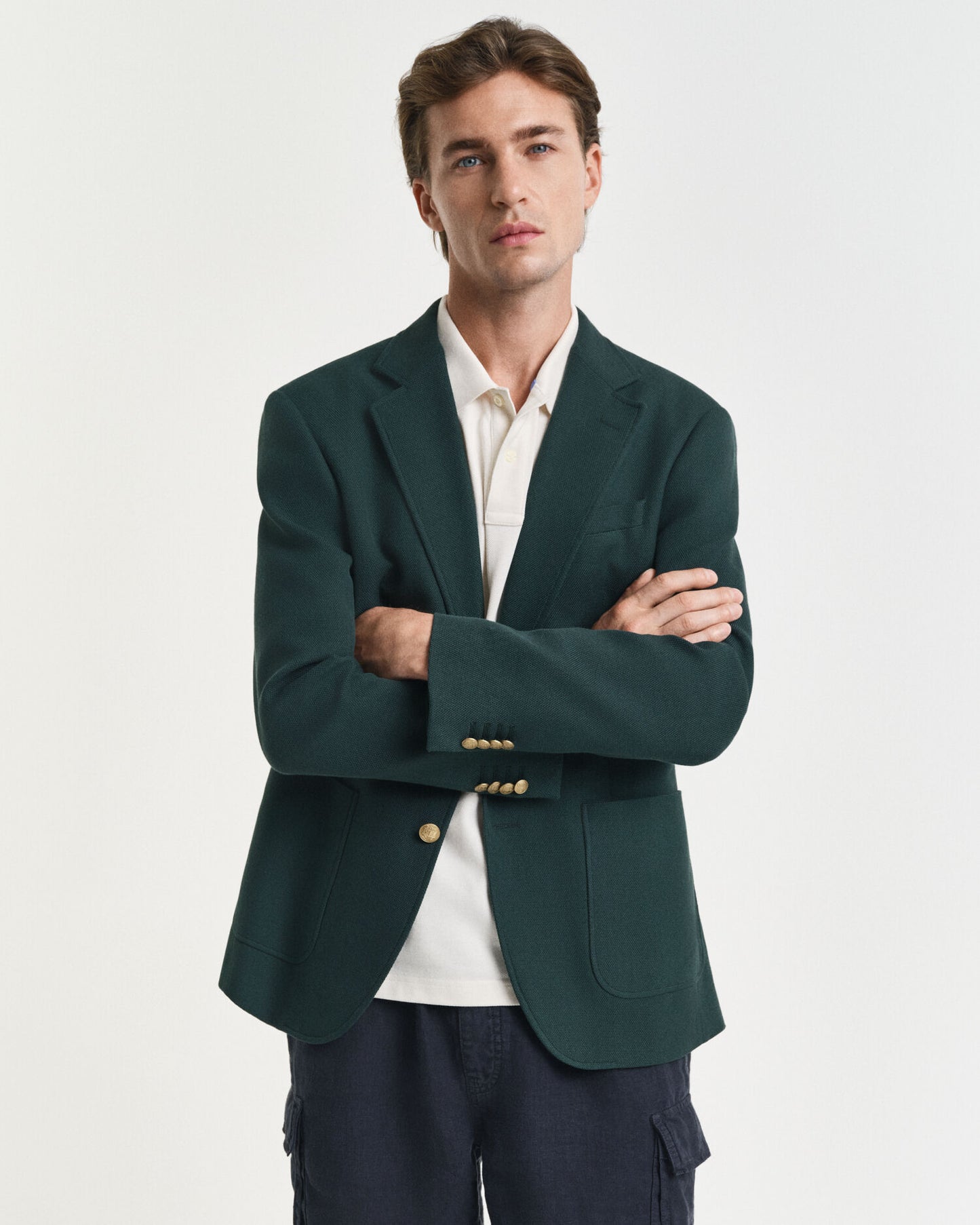 Slim Fit Cotton Club Blazer