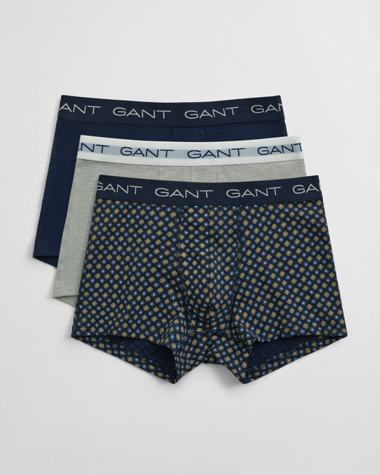 3-Pack Geometric Print Trunks