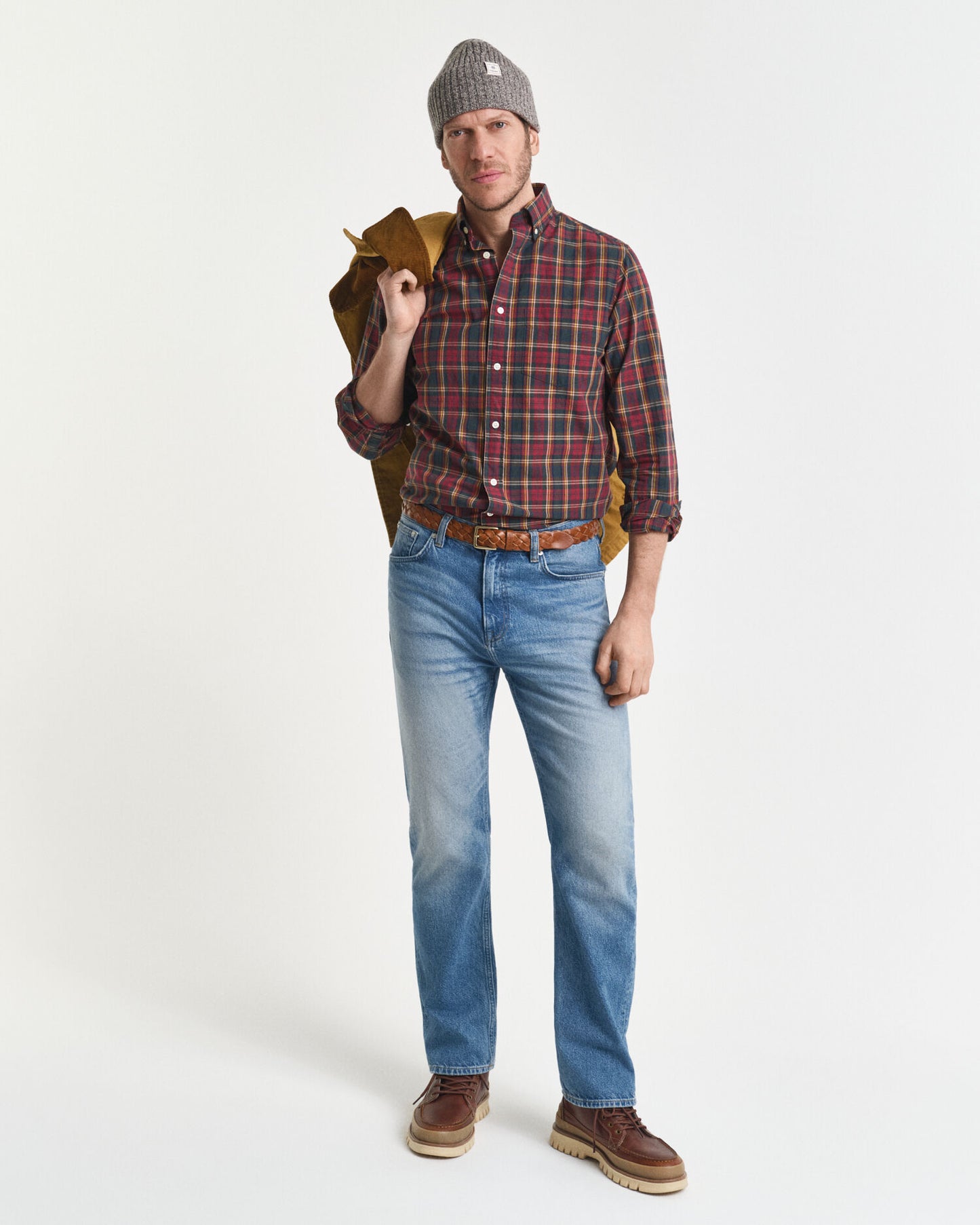 Regular Fit Checked Archive Poplin Shirt