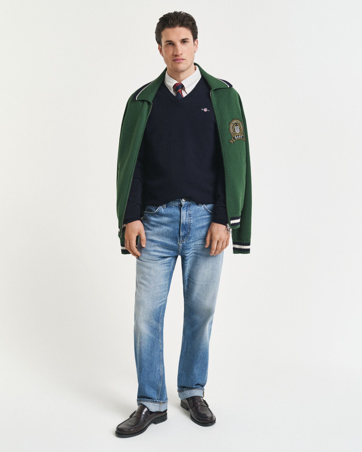Superfine Lambswool V-Neck Sweater