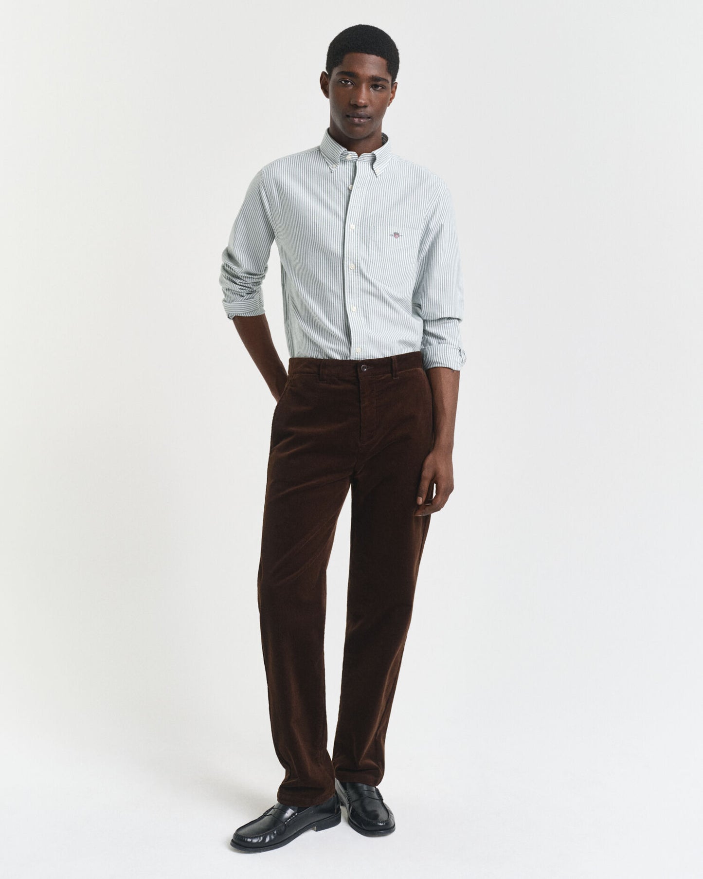 Regular Fit Banker Stripe Classic Oxford Shirt