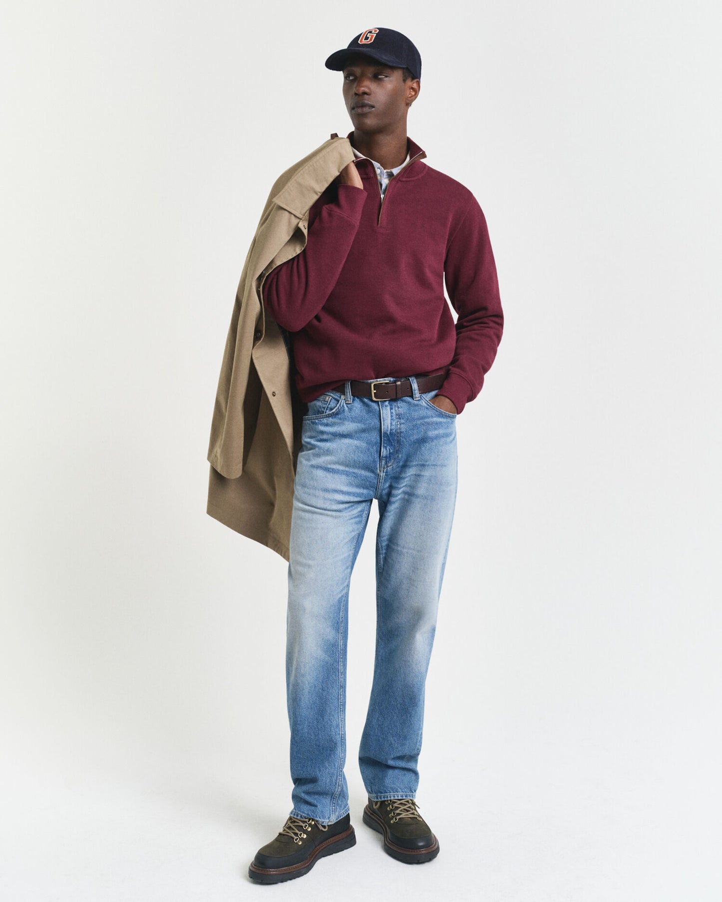 Sacker Rib Half-Zip Sweatshirt