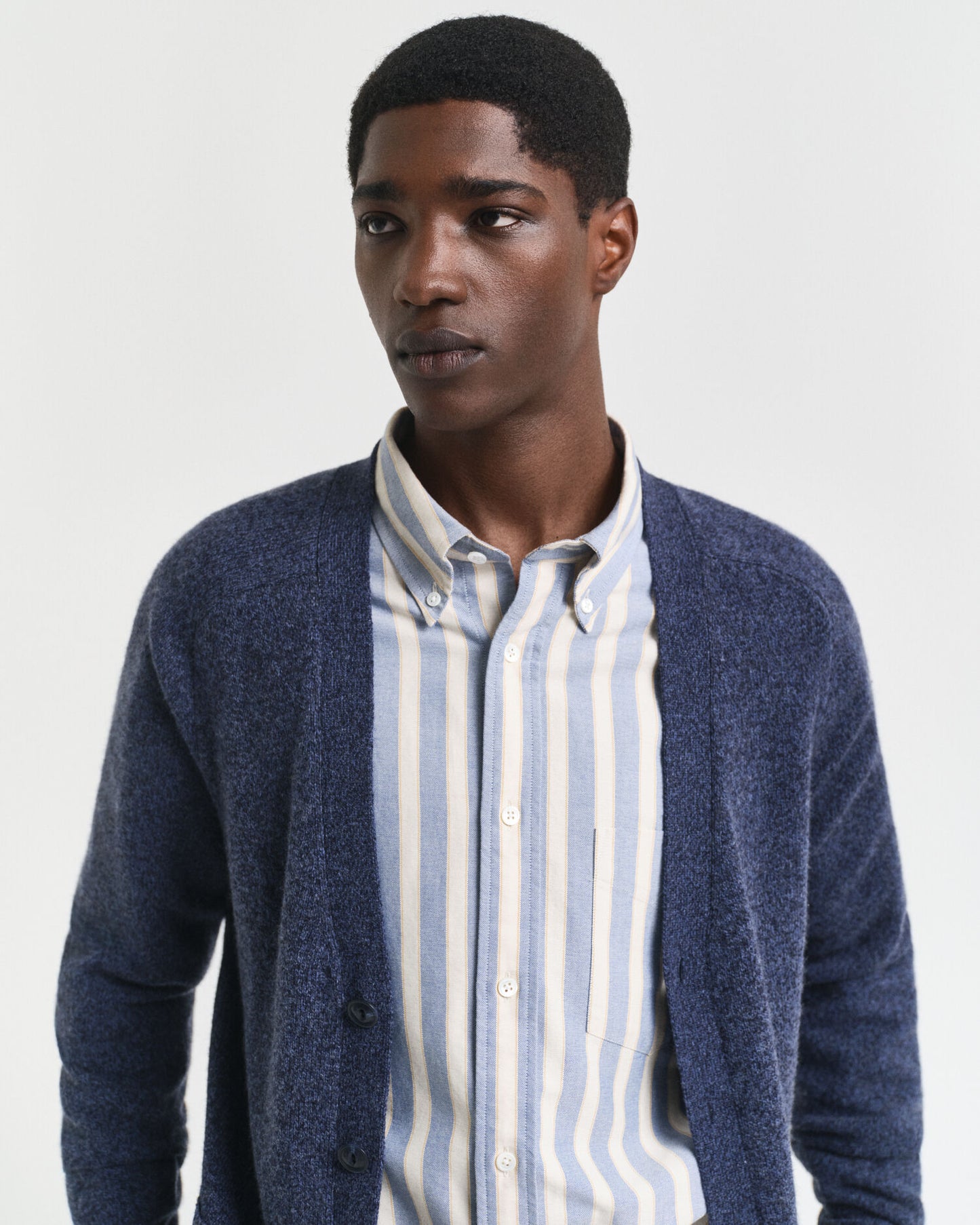 Wool Blend MoulineCardigan